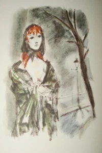 ANDRE DIGNIMONT GRAVURE JEUNE FEMME BAUDELAIRE ENGRAVING R3795 - Foto 1 di 2