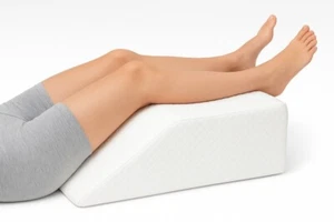 Leg Elevation Foam Wedge Pillow Leg Knee Hip & Lower Back Pain Injury Recovery - Picture 1 of 6