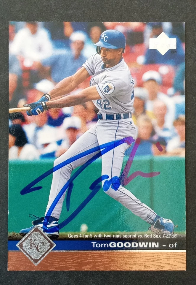 1997 Upper Deck SIGNED: Tom Goodwin, ROYALS #86 - Image 1 of 1
