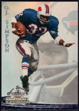 1994 Ted Williams Roger Staubach's NFL #8 O.J. Simpson Buffalo Bills Football