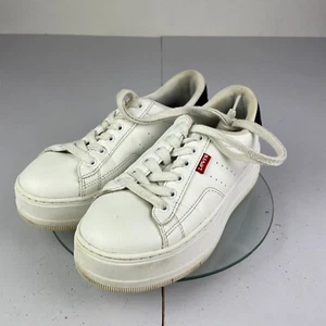 Levis Trainers 3.5 White Shoes Womens Casual Leather - Picture 1 of 14
