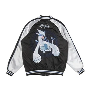 Pokemon Lugia Souvenir Jacket Sukajan Silver 25th Anniversary Size L - Picture 1 of 11