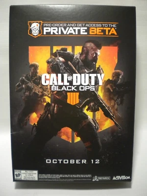 Raro Call of Duty 4 COD IIII Miniatura Pequeño Videojuego Tienda Display Box Foto 1 de 4