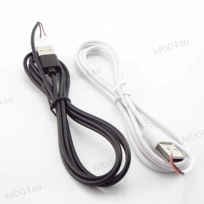 5V DC 2 pin 1M USB Cable Connector power supply Wire LED light 501 on/off Switch - Image 1 of 4