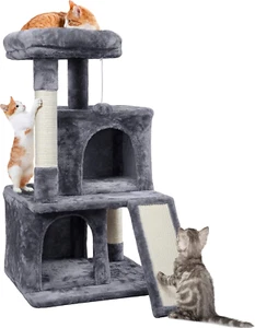 Cat Tree for Indoor Cats, 36In Cat Tower Cat Condo W/Extra Large Perch, Scratchi - Picture 1 of 9