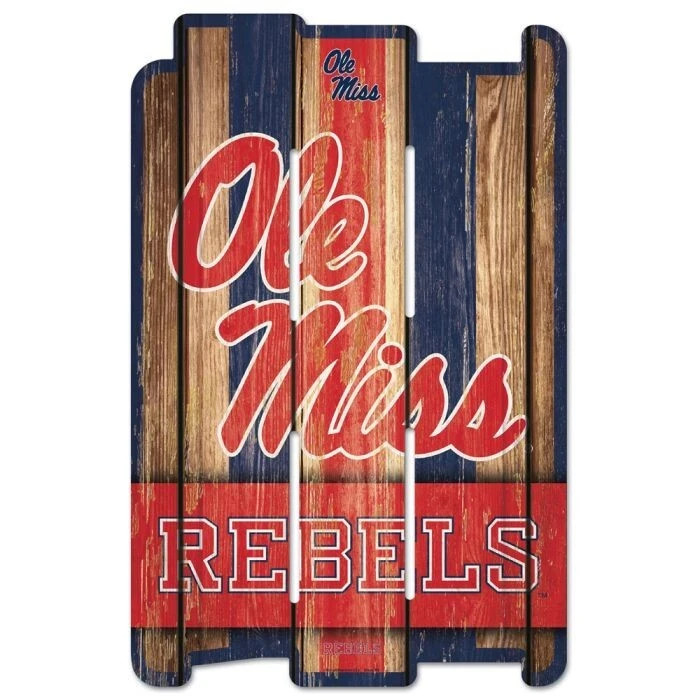 Ole Miss Rebels NCAA 17" x 11" Wood Decorative Indoor Sign Wincraft - Image 1 of 1