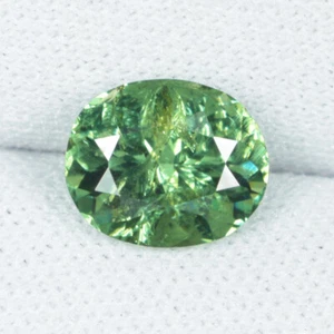 2.29 ct BEST GREEN - NATURAL ANDRADITE - DEMONTOID GARNET GEMS  Oval See Vdo LG - Picture 1 of 2