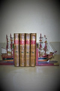 ANEDOTES OF DISTINGUISHED PERSONS; SEWARD,1798, 4 VOL.SET; LEATHER, ILLUSTRATED - Picture 1 of 12