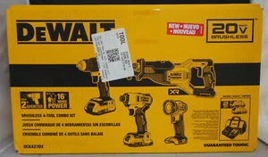 DeWalt DCK427D2 20V MAX 4-Tool Combo Kit Includes 2 Batteries, Charger & Bag NEW - Picture 1 of 3