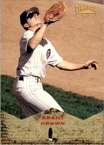 1997 Pinnacle Brant Brown . Chicago Cubs #156