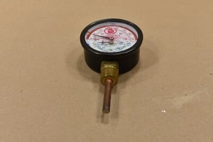 Howe 03.01.003.00 Temp/Pressure Gauge - 3” Dial, 1/2”NPT, 1.875”L - Picture 1 of 5