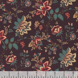Cotton Fabric 1800s Civil War Repro ELEGANT ESTATE Jacobean Rothermel Marcus FQ - Picture 1 of 4