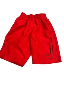 Nike Sweat Shorts Red Gym Athletic Shorts Youth Size Small Unisex - Picture 1 of 4