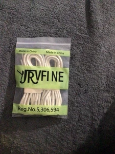 Shoe Laces - Round Waxed Shoelaces with Plastic Tips 1/3" Thick 35in {2 Pair) - Picture 1 of 2
