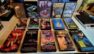 Horror Vhs Sci-Fi Movie Lot |15ct| Rare -oop | The Tormentors | Elvira |🎃Coming - Picture 1 of 20