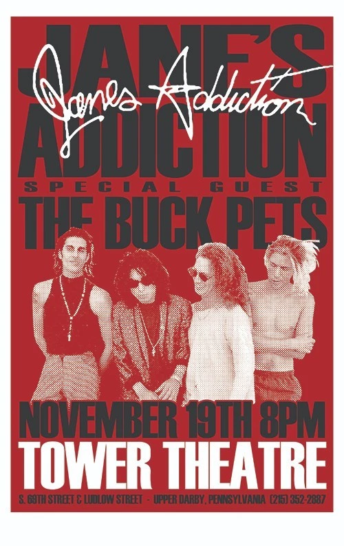 Rare Jane's Addiction 1990 concert poster 11X17" Mint Condition! - Image 1 of 1