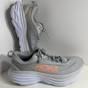 Hoka One One Bondi 8 1127952 HMLR Sneakers Womens US 8.5 B Gray Running Shoes - Picture 1 of 19