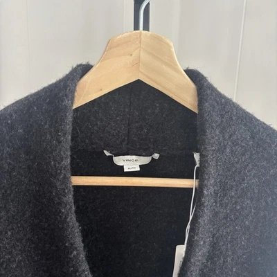 Abrigo Cárdigan Vince Carbón Lana Brezo Mezcla Alpaca Longline Para Mujer’s L Nuevo Sin Etiquetas Foto 1 de 4