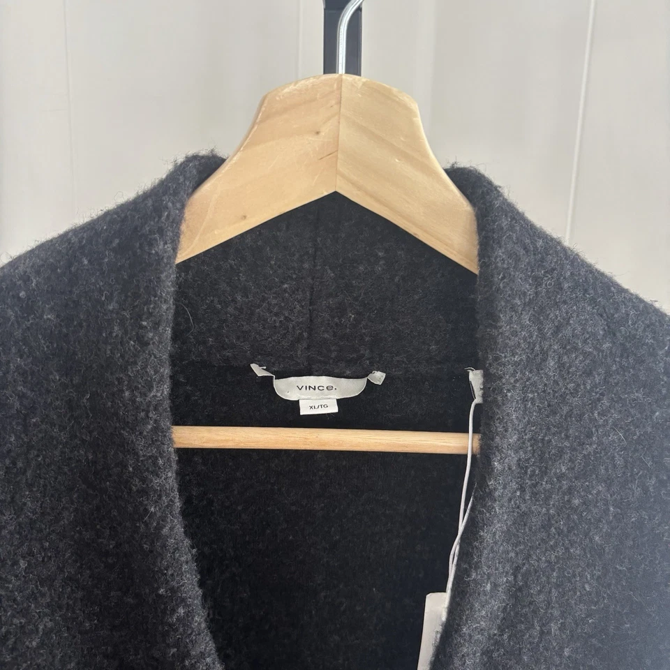 Abrigo Cárdigan Vince Carbón Lana Brezo Mezcla Alpaca Longline Para Mujer’s L Nuevo Sin Etiquetas Foto 1 de 4