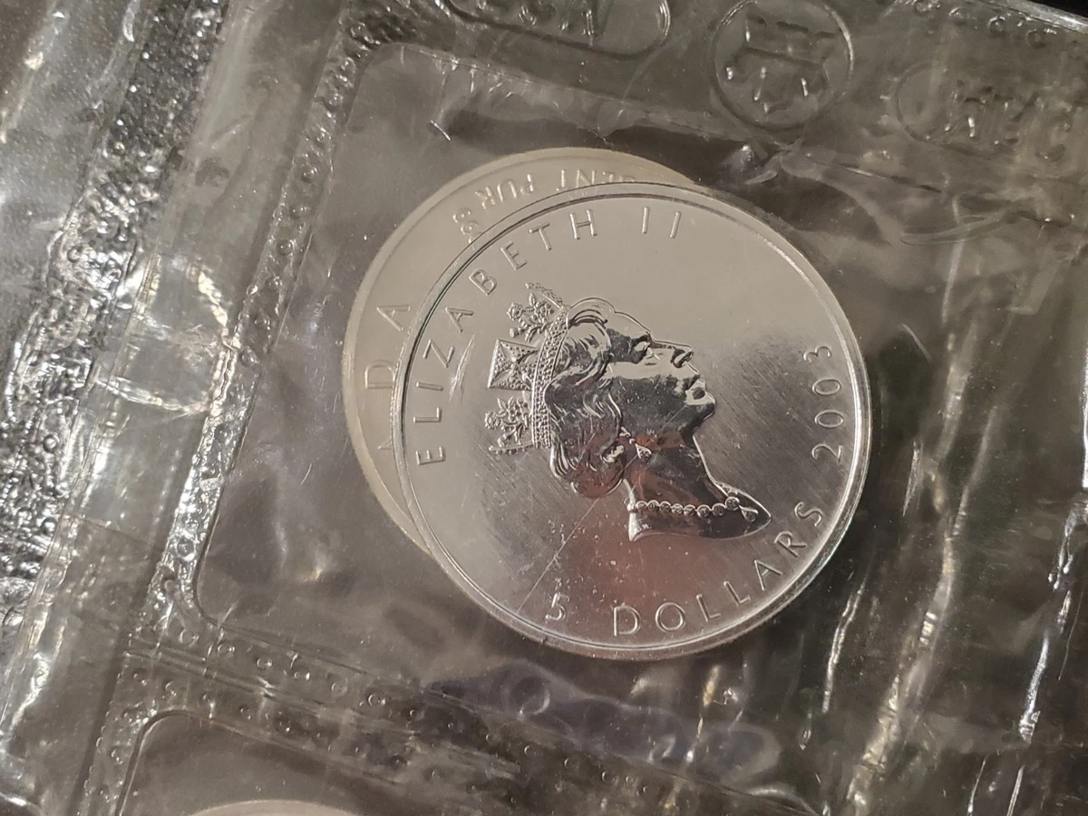 2003 Canadian Maple Leaf Silver Bullion Coins for sale | eBay