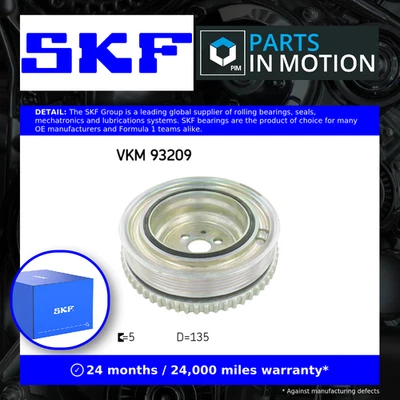 Polea del cigüeñal se adapta a ABARTH 500 1.4 2008 en correa SKF 46791865 55181620 calidad Foto 1 de 4