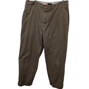Vintage J. Crew Plaid Lined Khaki Chino Pants 90s Y2K Utility Thick Fall Cotton - Picture 1 of 5