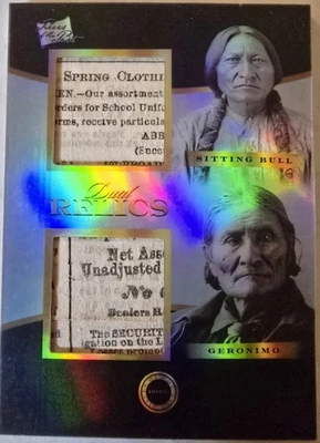 Sitting Bull Geronimo 2024 Pieces of the Past Dual Relic 1800's Edition #180 - Image 1 of 3