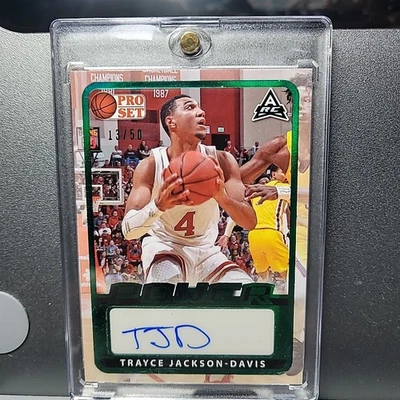  Trayce Jackson-Davis 2022 Leaf Pro Set Auto SSP #/50🔥. SHIPS IN NEW MAG CASE. - Image 1 of 2