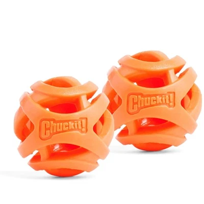 Chuckit Air Fetch 球狗玩具中号 2.5 英寸直径狗 20-60 磅 Pa... — 第 1/4 张图片
