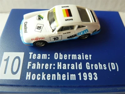 Porsche 911 1:87 Harald Groß Hockenheim 1993 Euromodell 00215 HO NUOVO - Immagine 1 di 4