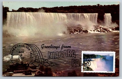 #C133 Niagara Falls Airmail FDC Maxi Card w/Pictorial Cancel - Image 1 of 2