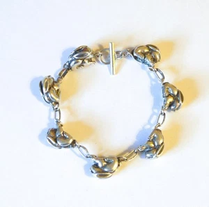 36,3 Gramm Vintage Sterlingsilber Hase Kaninchen Knebelarmband 7,25 Zoll - Bild 1 von 6