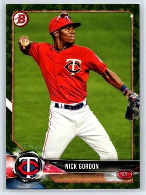 2018 Bowman Nick Gordon Rookie Camo Parallel RC #BCP49 - Image 1 of 2