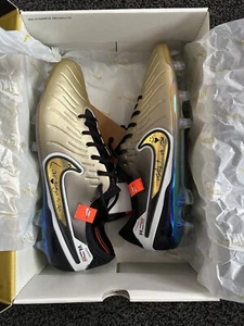 Nike Tiempo Legend x Elite Golden Touch x Virgil Van Dijk Signed Boots UK 10 - Picture 1 of 2