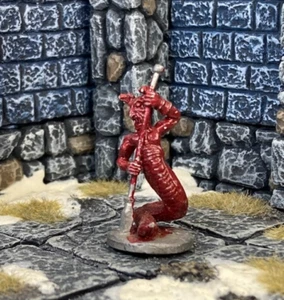 Bemalte TEUFEL NAGA Metall Figur Vintage D&D Monster Broad Sword 1980 OOP AB25 - Bild 1 von 3