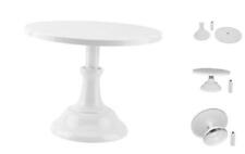 10 inch Adjustable Height Grand Baker Cake Stand Wedding Cake Tools White