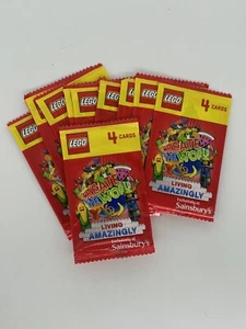 LEGO Sainsbury's Cards 10 New Unopened Packs Create The World Living Amazing - Picture 1 of 3