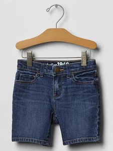 Bermudas de mezclilla índigo para bebé GAP niñas 12 18 meses 2T 3T 4T 5T 2 3 4 5 nuevas con etiquetas $27 - Imagen 1 de 2