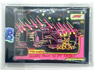 Zhou Guyanu RC 2022 Topps Now Formula 1 F1 UV Embellished Bobzilla Auto 1/1 - Picture 1 of 15