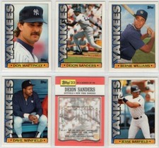 Deion Sanders #33 1990 Topps TV Yankees