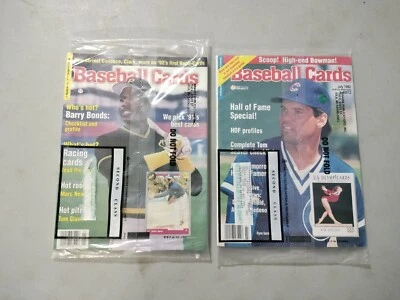 Lot Of 2 Sealed 1992 Baseball Cards Magazine Jan Barry Bonds July Ryne Sandberg - Image 1 of 4