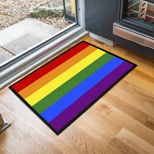 Door mat Rainbow Gay Pride indoor mat  60 x 40 cm room mat - Picture 1 of 1