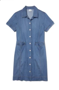 Abito Cabi nuovo con etichette pezzo di torta #6580 blu denim XS - XL era $158 - Foto 1 di 6
