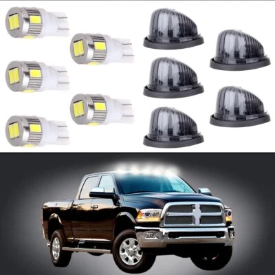 5x Luz marcadora de cabina de humo + LED + Base para camioneta Chevrolet C10 4,1 L 4,8 L Foto 1 de 4