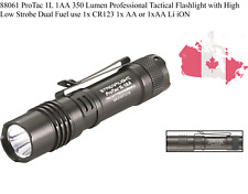 88061 ProTac 1L 1AA 350 Lumen Professional Tactical Flashlight with High Low ...
