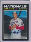 2020 TOPPS HERITAGE JUAN SOTO REAL ONE ON CARD AUTO AUTOGRAPH!