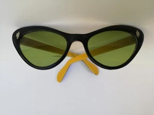 True Authentic Vintage 1950's Cat Eye Sunglasses, Extremely Rare & Unique Piece - Picture 1 of 13