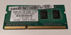 1GB PC3 10600 DDR3 1333mhz SoDimm Memory Laptop Unifosa GU672203EP0200 - Picture 1 of 1
