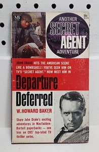 Secret agent John Drake 1966 Paperback Danger Man McGoohan Departure Deferred - Picture 1 of 4