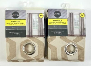 Living Colors Blackout Window Panels 37 x 84 Inch Set of 2 - Picture 1 of 5